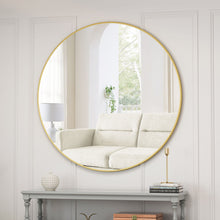 Load image into Gallery viewer, Wall Circular Mirror Metal Framed Mirror Round Vanity Mirror Dressing Mirror, For Bathroom, Living Room, Bedroom Wall Decor
