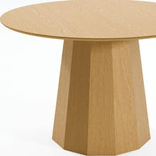 Load image into Gallery viewer, 46'' Wood Pedestal Base Round Top Dining Table - Natural
