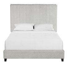 Load image into Gallery viewer, Bridgevine Home Queen Size Minky Stone Upholstered Platform Bed
