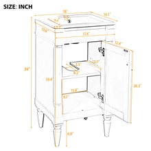 Load image into Gallery viewer, Bathroom Vanity With Sink, Storage Cabinet With Door, Drop In Sink, Compact Freestanding Design
