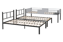 Load image into Gallery viewer, Triple Bunk Bed with Vent Board/ Sturdy Metal Frame/ Noise-Free Wood Slats/ Separatable into three beds/ No Box Spring Needed
