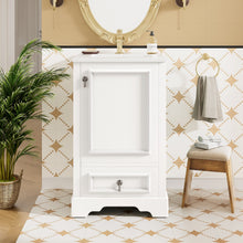 Load image into Gallery viewer, Bathroom Vanity With Sink, Soft Close Door, Adjustable U-Shaped Shelf
