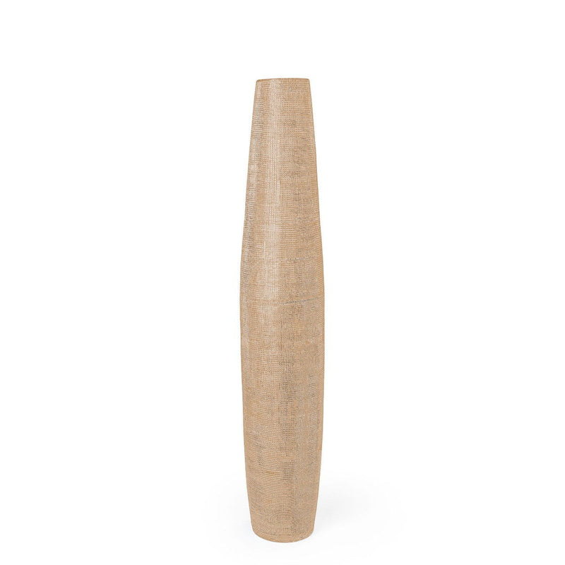 Geometric Cylinder Floor Vase - Gold