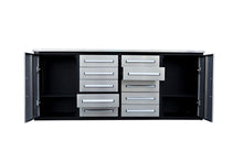 Load image into Gallery viewer, Storage Cabinets With Workbench (With 10 Drawers And 2 Cabinets)
