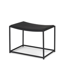 Load image into Gallery viewer, Solid Wood And Metal Footstool - Black
