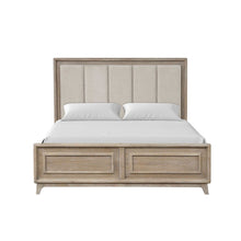 Load image into Gallery viewer, Contemporary Bed With Padded Headboard
