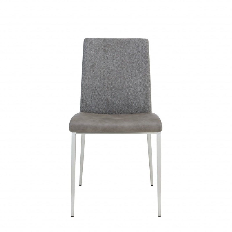 Stainless Steel Chairs (Set of 2) - Light Gray