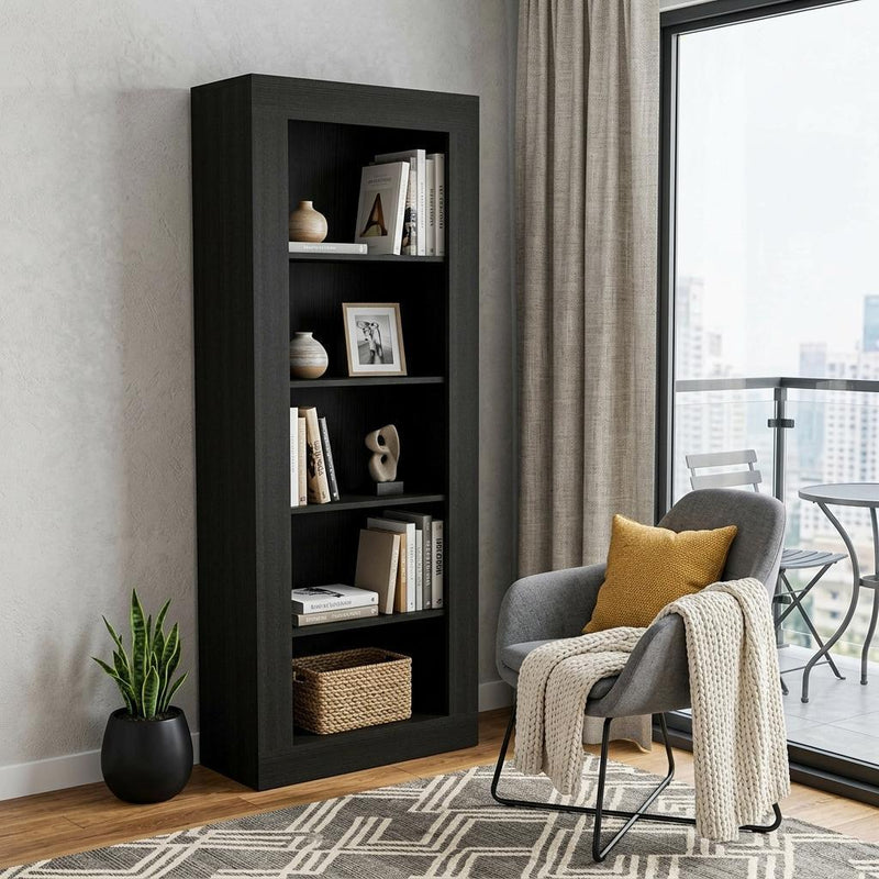 Five Tier Bookcase (403760) - Black