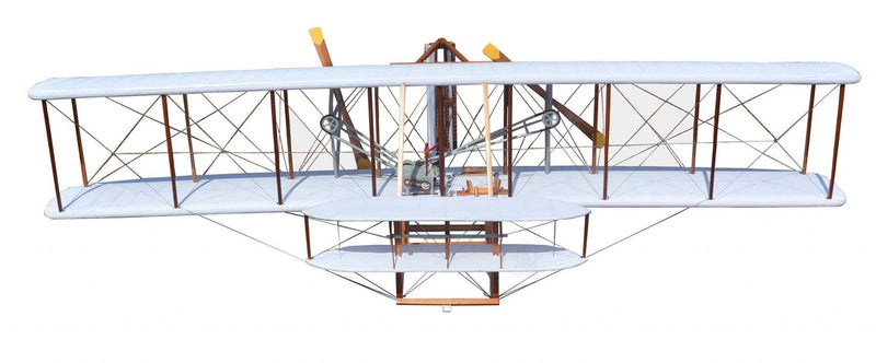 c1903 Wright Brothers Flyer Model Sculpture - Brown / White