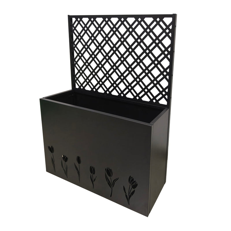 Tall Planter Raised Garden Bed With Trellis