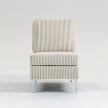 Load image into Gallery viewer, Single Couch Modular Armless Accent Chair With Back Cushion
