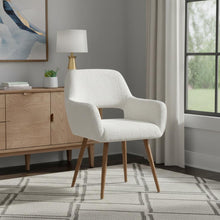 Load image into Gallery viewer, Faux Fur Arm Chair - White And Brown
