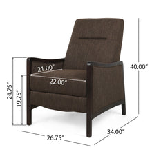 Load image into Gallery viewer, Drury - Contemporary Fabric Upholstered Pushback Recliner

