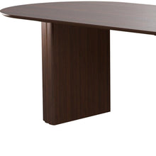 Load image into Gallery viewer, 86'' Wood Double Pedestal Base Oval Dining Table - Walnut
