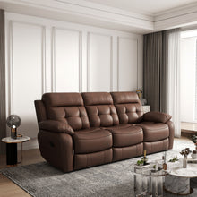 Load image into Gallery viewer, Genuine Non Power Reclining Sofa With Drop Down Table, Stainless Steel Cupholders And Magazine Bag
