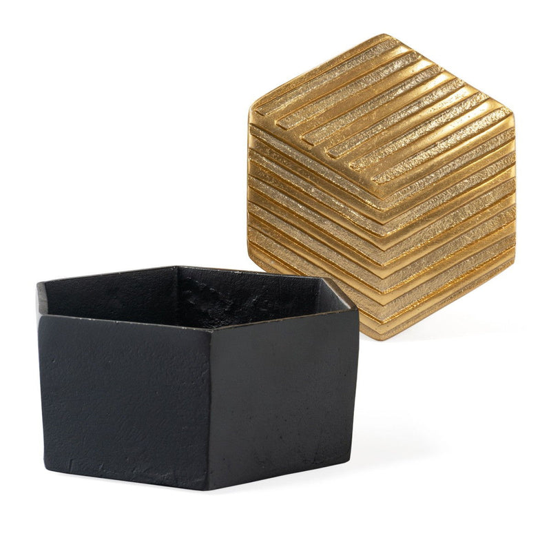 Decorative Keepsake Box - Black / Gold