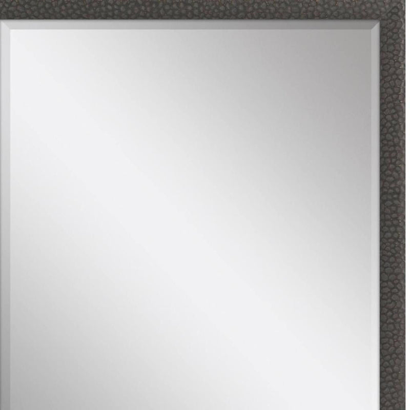 51" Solid Wood Framed Accent Mirror - Dark Brown