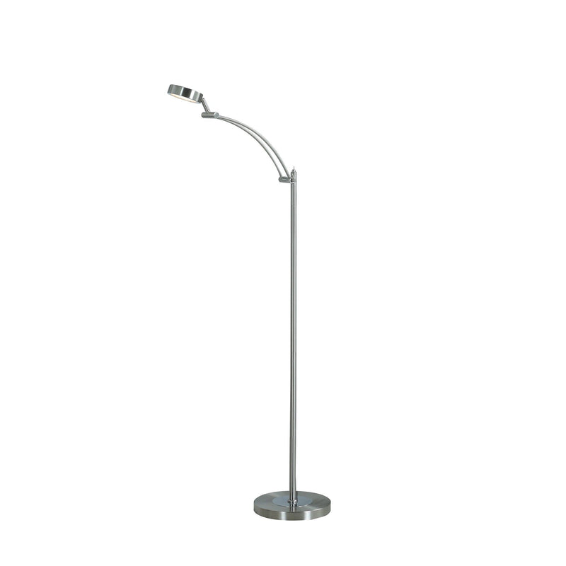 Adjustable LED Task Floor Lamp - Nickel
