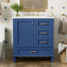 Load image into Gallery viewer, Bathroom Vanity, Modern Bathroom Cabinet With Sink Combo Set, Bathroom Storage Cabinet With A Soft Closing Door And 3 Drawers, Solid Wood Frame
