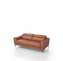 Load image into Gallery viewer, Urban Leather Adjustable Headrest Sofa - Brown
