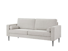 Load image into Gallery viewer, Living Room Upholstered Sofa with high-tech Fabric Surface/ Chesterfield Tufted Fabric Sofa Couch, Large-White.
