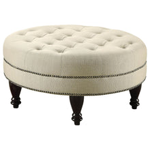 Load image into Gallery viewer, Oatmeal Cocktail Ottoman - Beige
