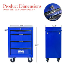 Load image into Gallery viewer, Rolling Metal Tool Chest With Drawers, Steel Storage Cabinet With Ball Bearing Slides
