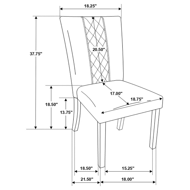 Modoc - Upholstered Dining Side Chair (Set of 2) - Beige