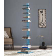 Load image into Gallery viewer, Twelve Tier Narrow Tower Bookcase - Blue
