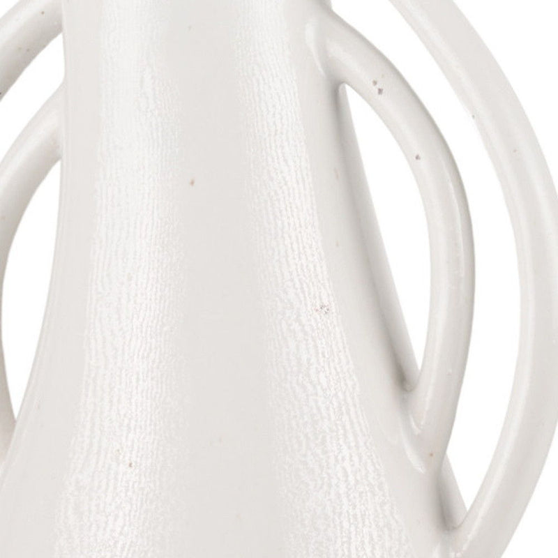 Speckle Amphora Table Vase - Off White