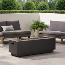 Load image into Gallery viewer, Modern Rectangular Iron Fire Pit 50,000 Btu
