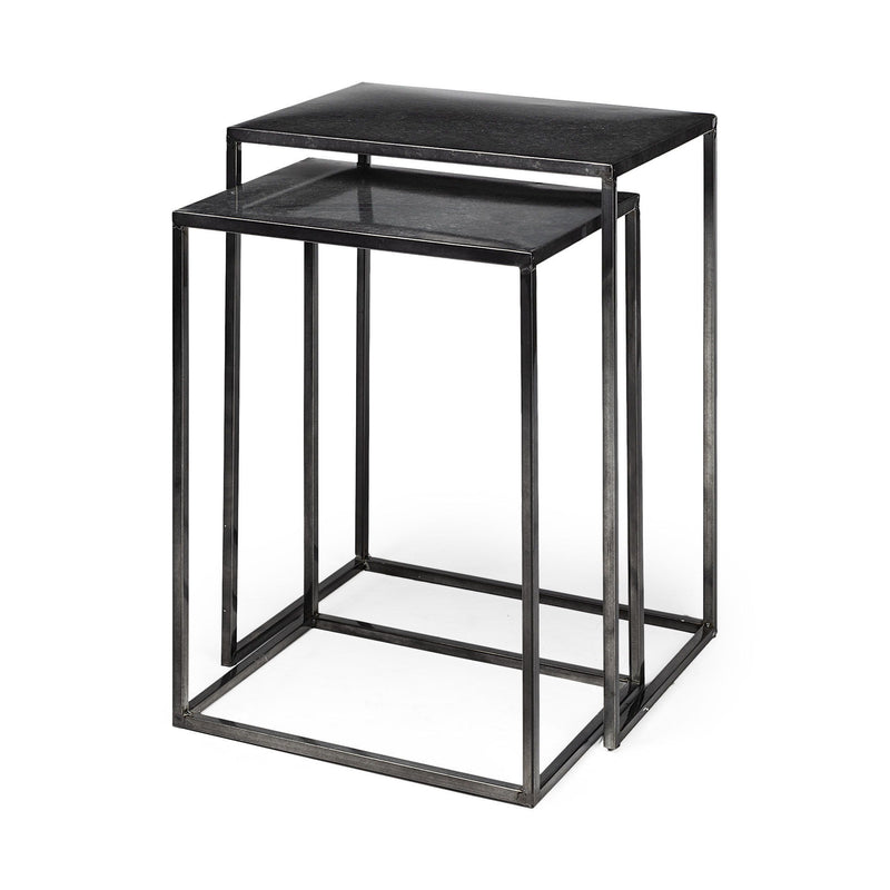 Iron Nested Tables (Set of 2) - Black