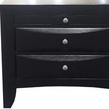 Load image into Gallery viewer, Three Drawers Nightstand - Black
