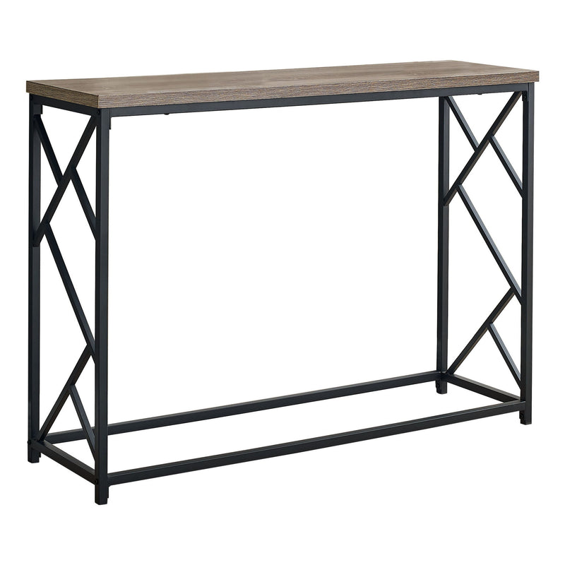 44" Frame Console Table - Taupe And Black