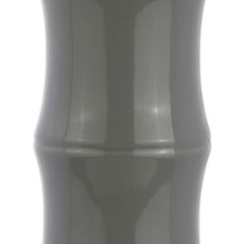 Gourd Bedside Lamp With Drum Shade - Gray