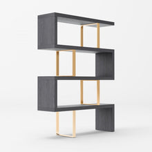 Load image into Gallery viewer, And Four Tier Bookcase - Gold / Gray

