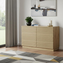 Load image into Gallery viewer, Solid Wood Console Accent Cabinet With Six Drawers - Oak
