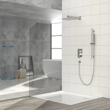 Load image into Gallery viewer, Modern Shower System With Adjustable Slide Bar, Stainless Steel And Brass Construction

