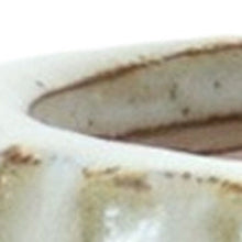 Load image into Gallery viewer, Ribbed Round Table Vase - Ivory
