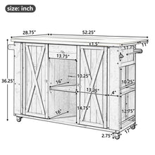 Load image into Gallery viewer, Outdoor Kitchen Island With Stainless Steel Top, Ample Storage Space, Towel And Spice Racks And A Bottle Opener
