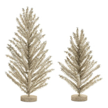 Load image into Gallery viewer, Plastic Trees Tabletop Sculpture (Set of 2) - Silver
