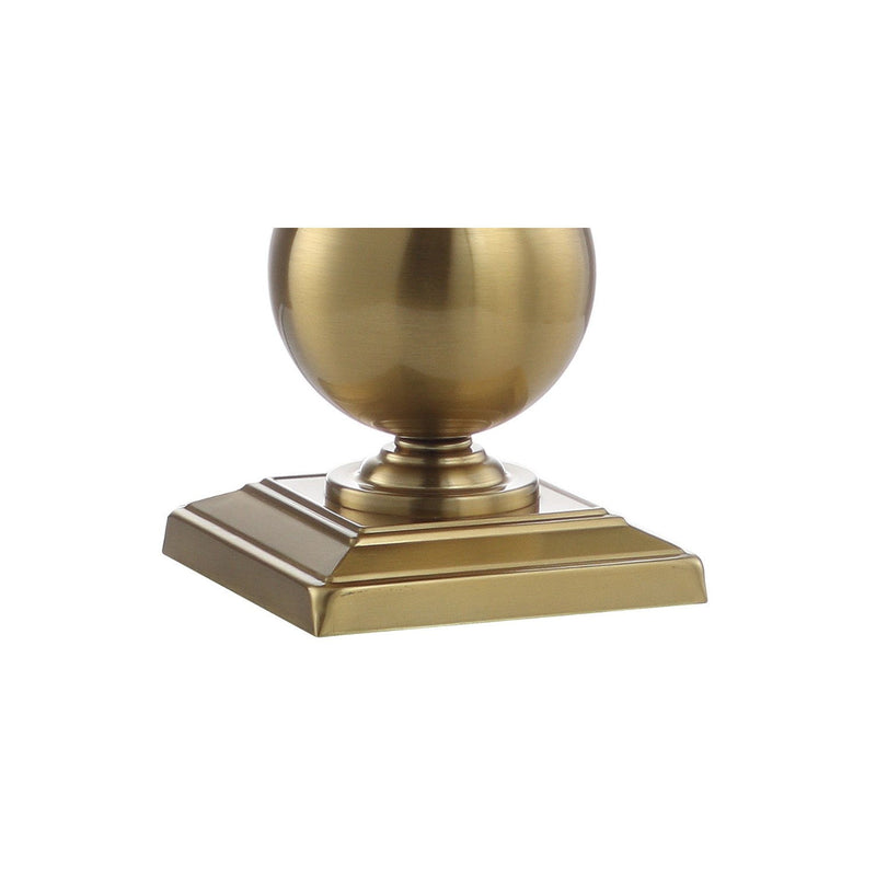 33" Novelty Table Lamp LED With Drum Shade - Brass