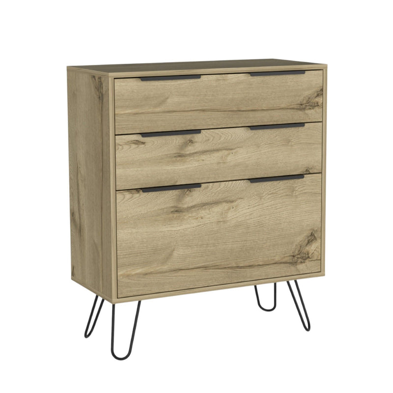 Three Drawer Dresser - Light Oak