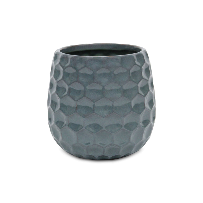 Round Pot Planter (487393) - Blue