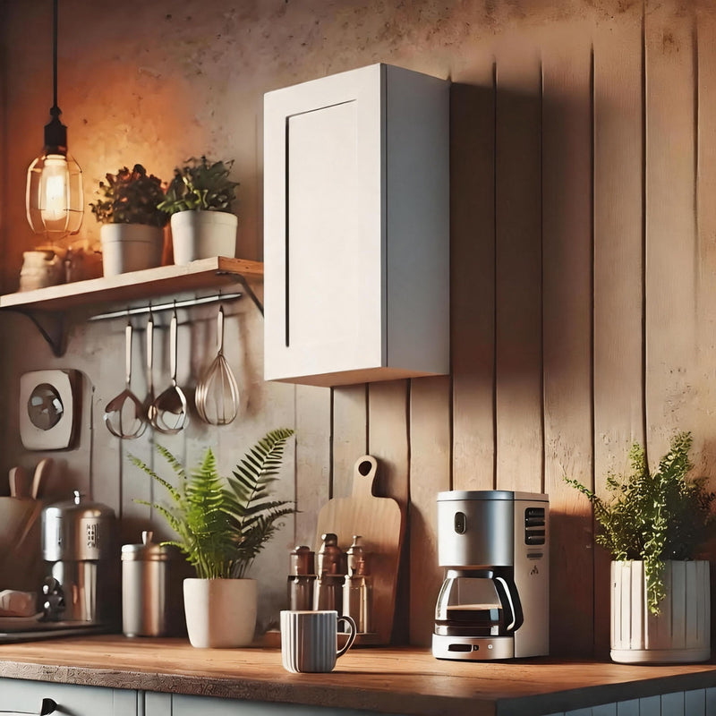 Shaker Wall Cabinet With 2 Adjustable Shelves