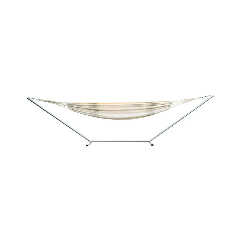 Striped Single Spreader Bar Hammock - Off White