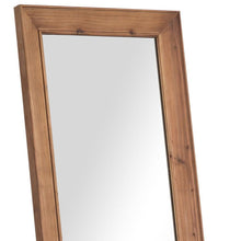Load image into Gallery viewer, Wood Freestanding Ornate Framed Accent Mirror - Brown
