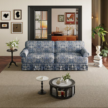 Load image into Gallery viewer, Luxuriously Comfortable Cloud Couch Sofa With Elegant Rolled Arms &amp; Pleated Skirt Design

