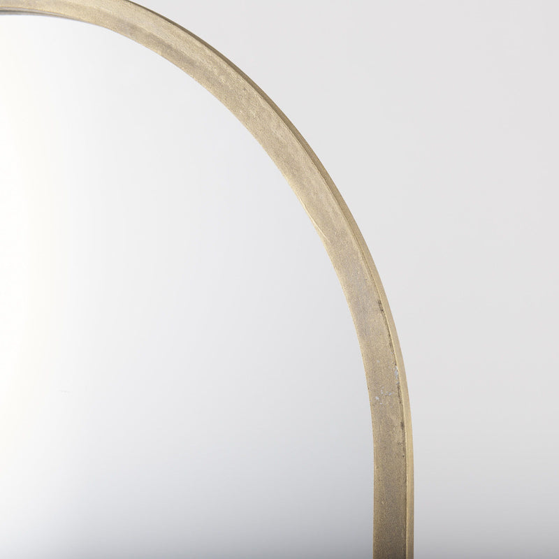 Metal Arch Framed Accent Mirror - Gold
