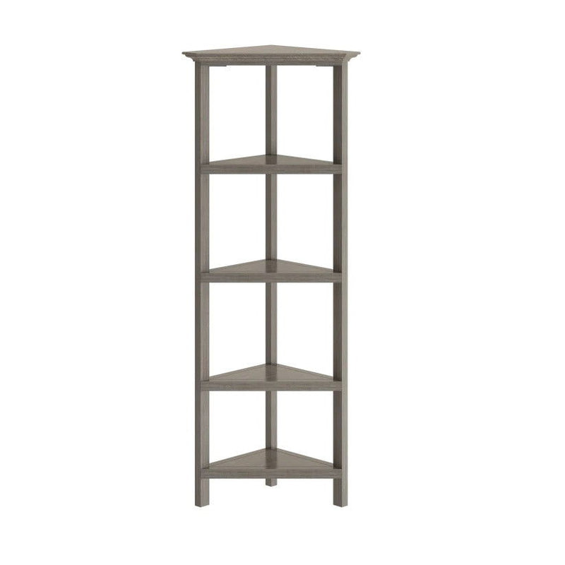 Corner Bookcase - Gray